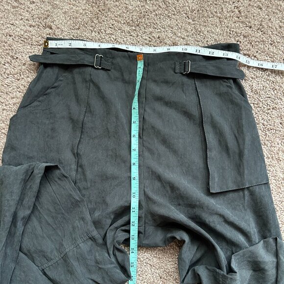 Windsor Charcoal Black Trendy Girl Wide-Leg Cargo Twill Pants NWT Size Small - Picture 8 of 10